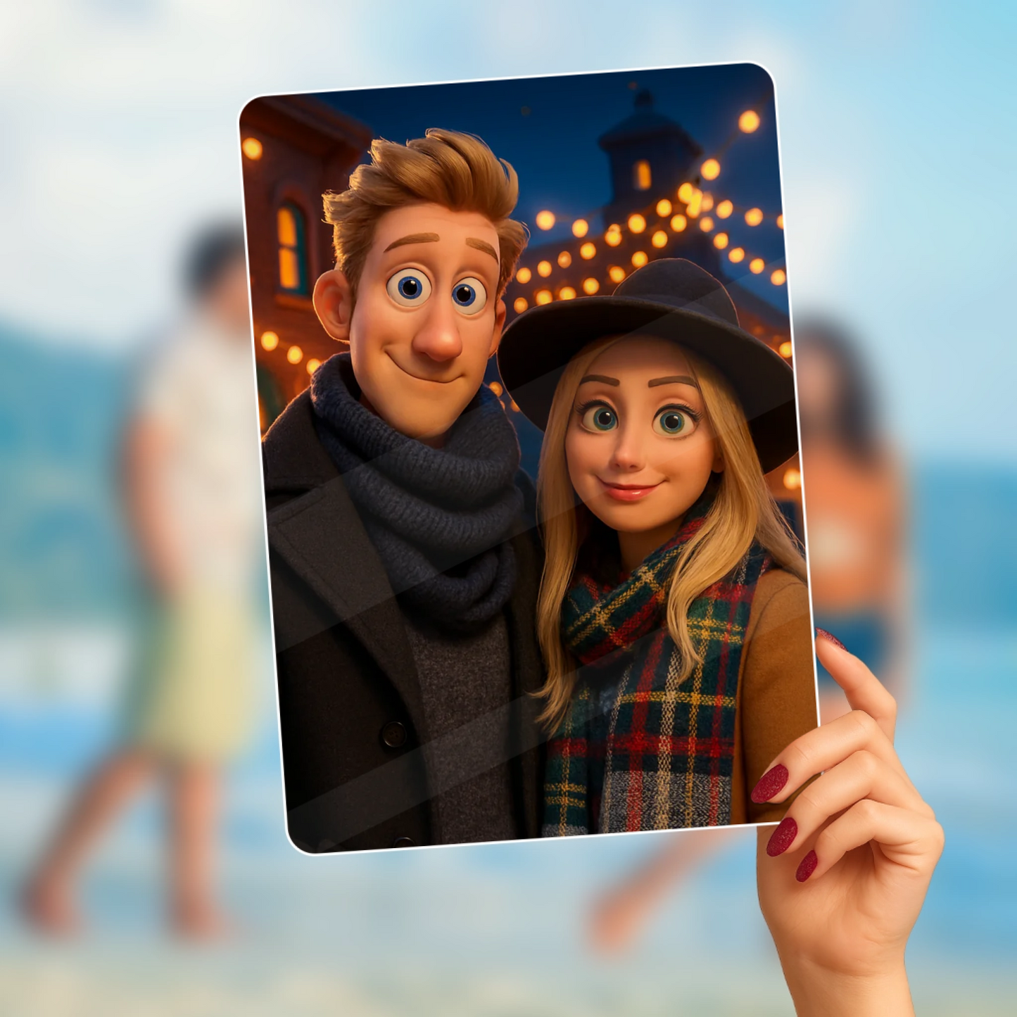 Egyedi Személyre Szabott Akril Emlék Pixar/Disney/Van Gogh stílus