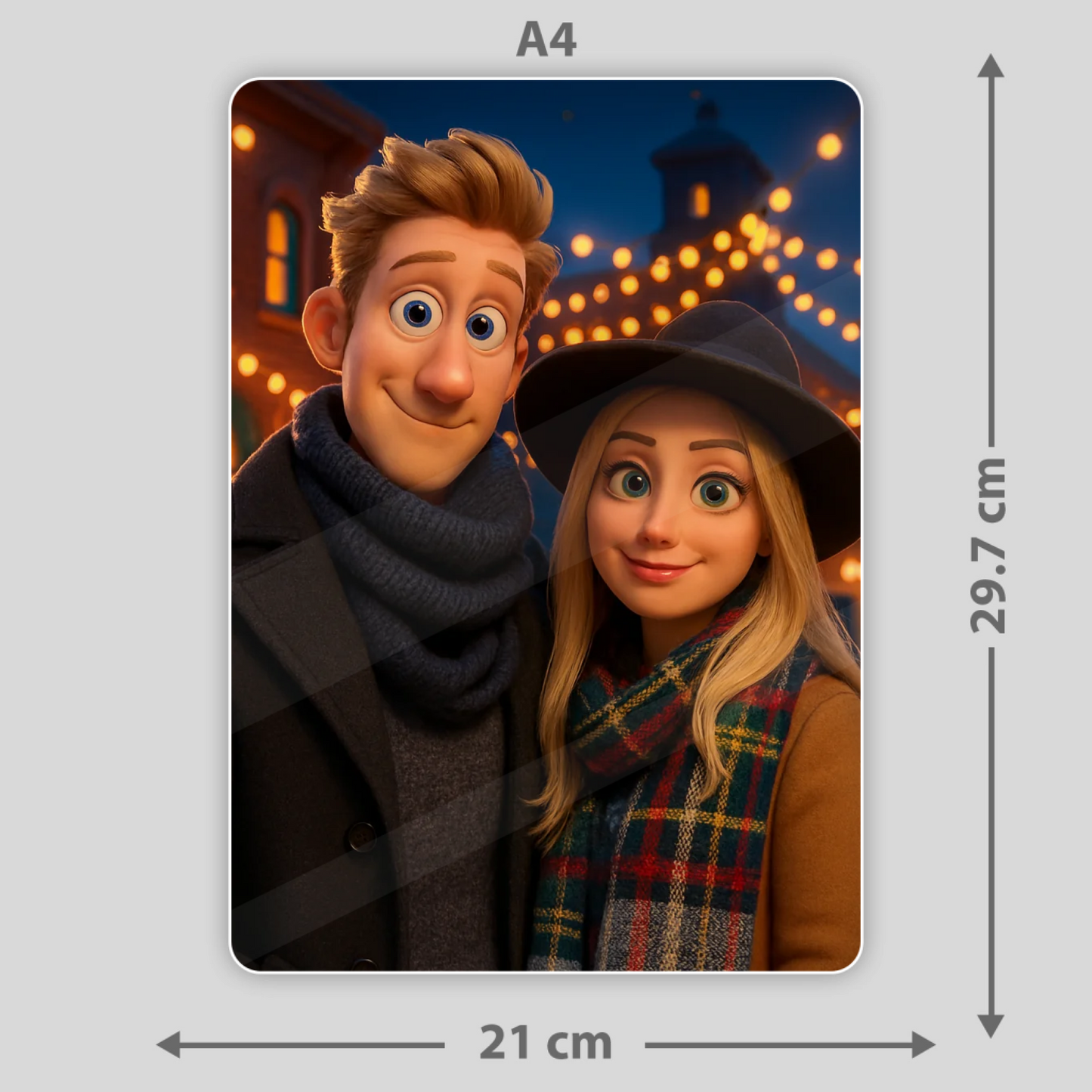 Egyedi Személyre Szabott Akril Emlék Pixar/Disney/Van Gogh stílus